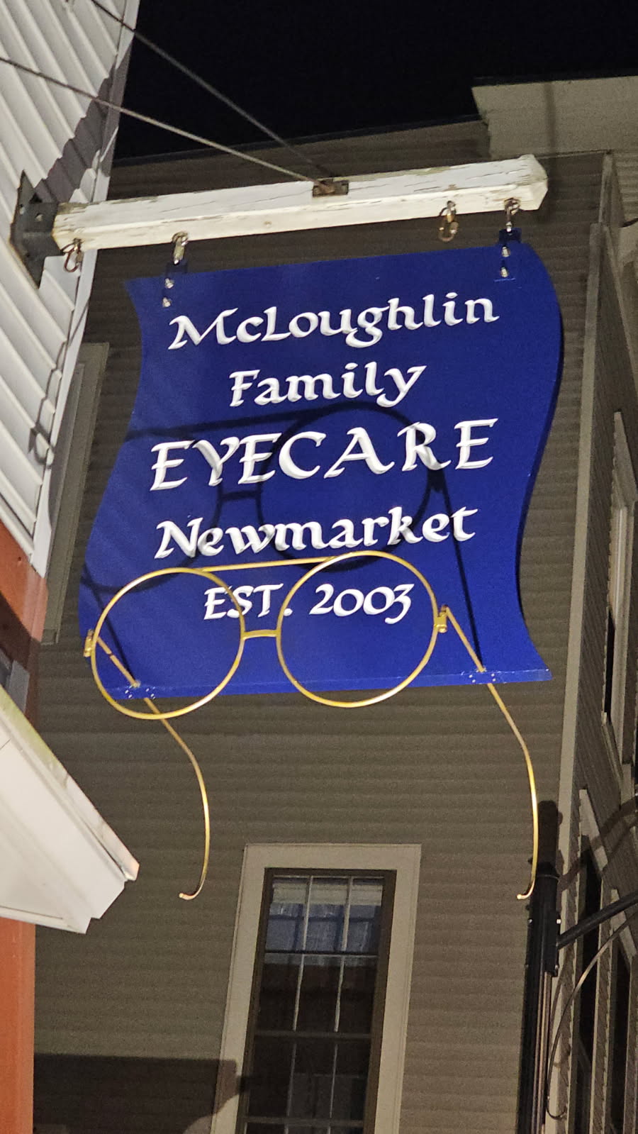 Hand-carved sign